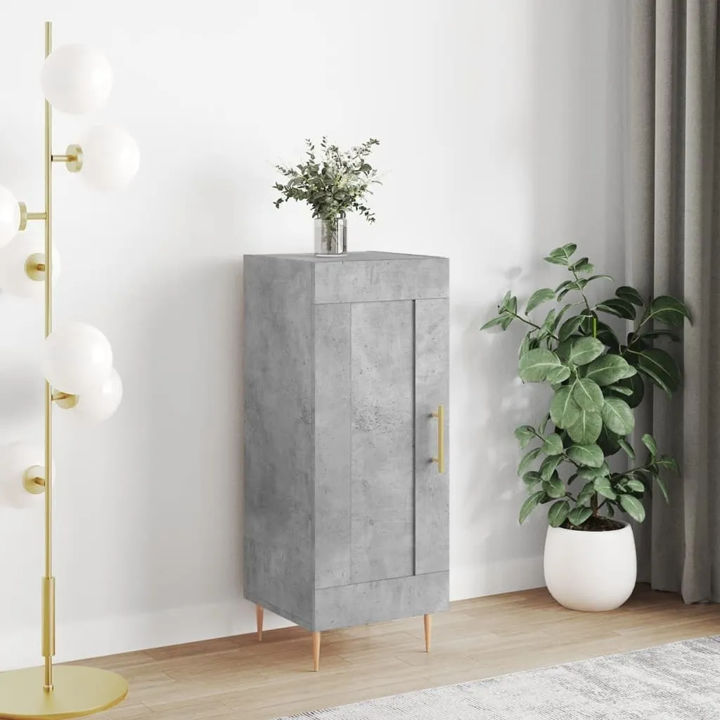 Credenza Maison Exclusive 34,5x34x90 cm Grigio Cemento | Arredo Pratico