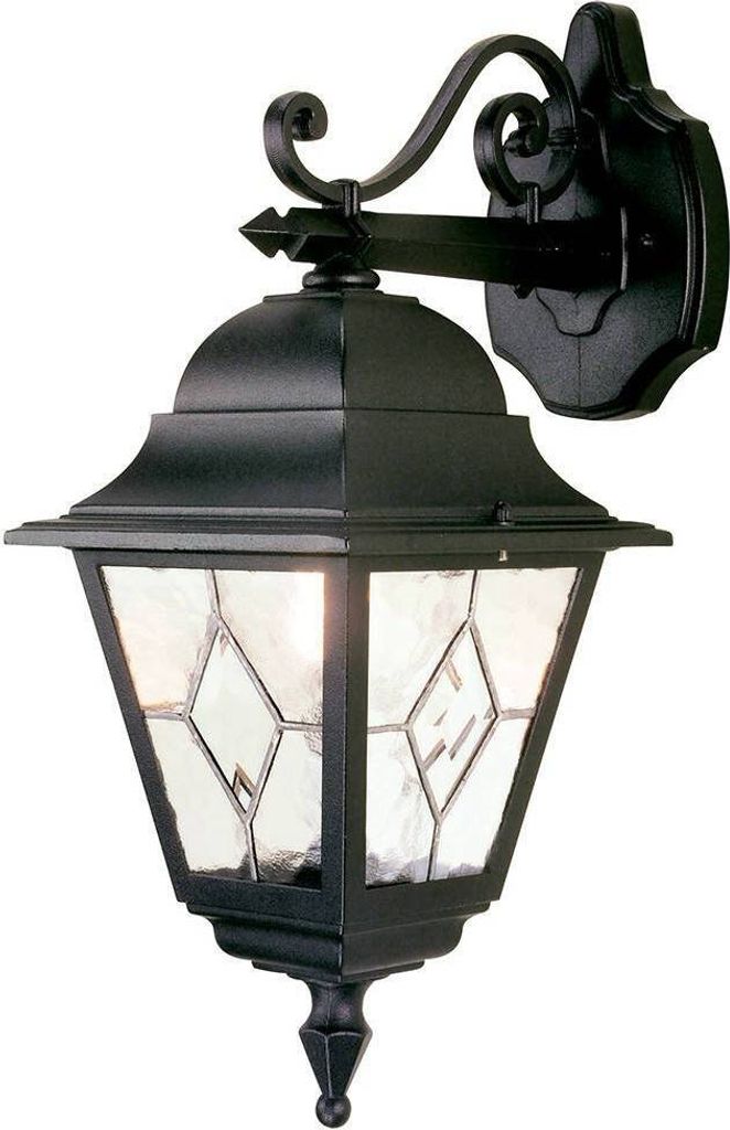Elstead Norfolk Außen-Wandleuchte E27 45cm Down Schwarz Produktbild 