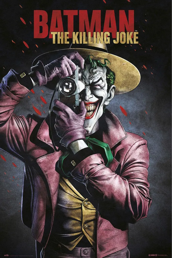Batman Poster Killing Joker 61x91 cm et Baguettes de Fixation Bois