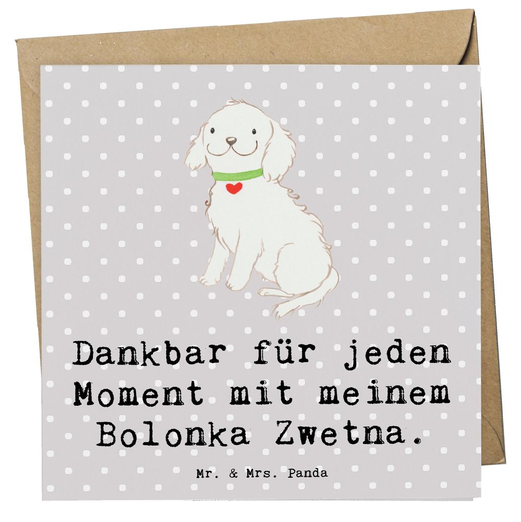 Mr. & Mrs. Panda Grußkarte Bolonka Zwetna Moment - Grau Produktbild 