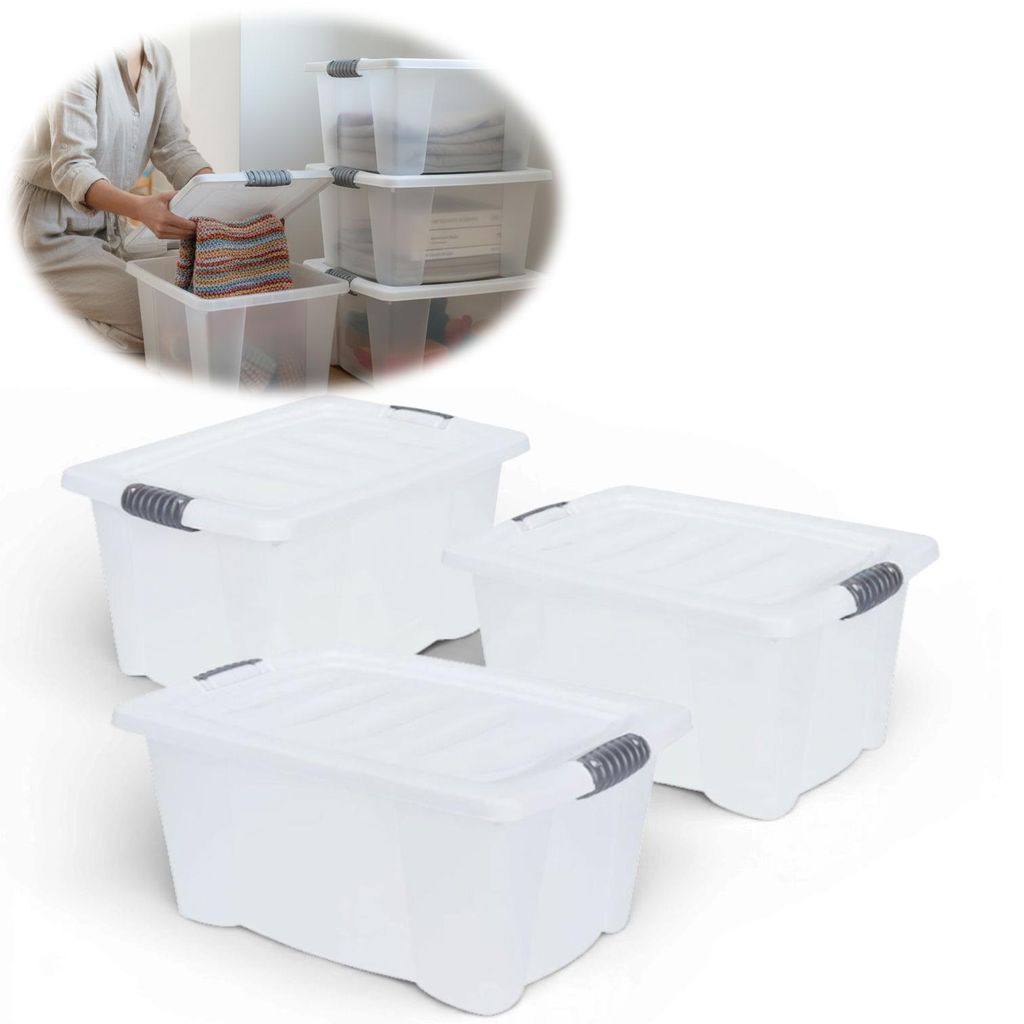 LS-LebenStil XL Stapelbox Allzweckbox 3´er Set 40x28cm ️ Produktbild 