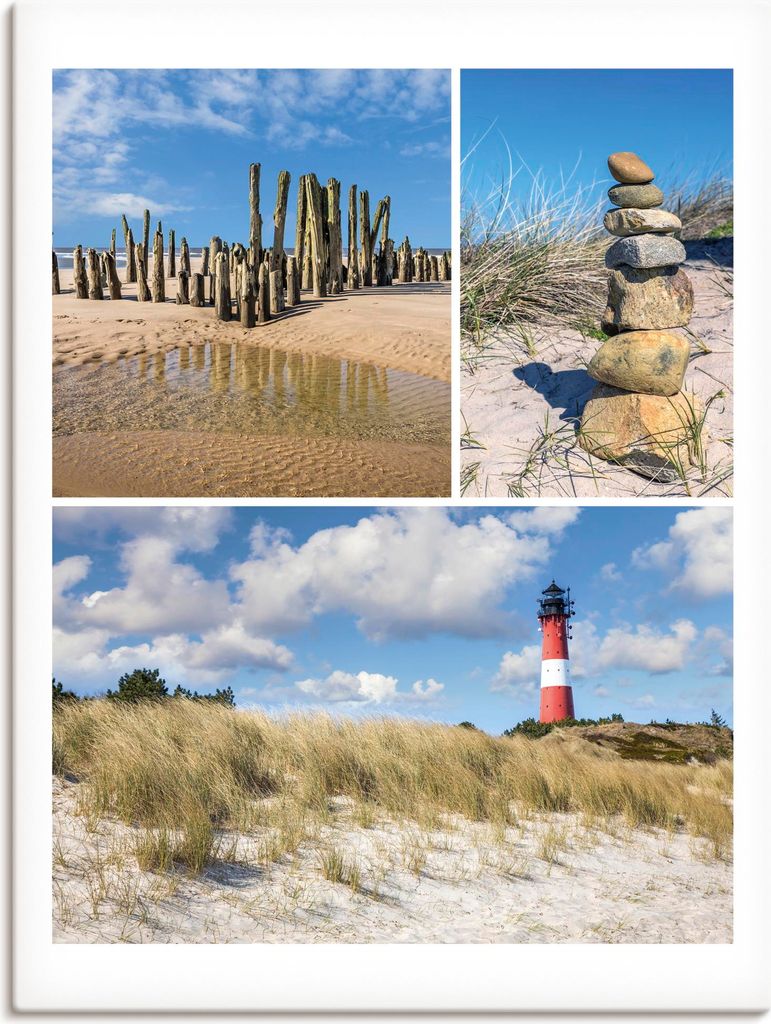 ARTland Leinwandbild Träume vom Meer: Strandleben auf Sylt Größe: 30x40 cm