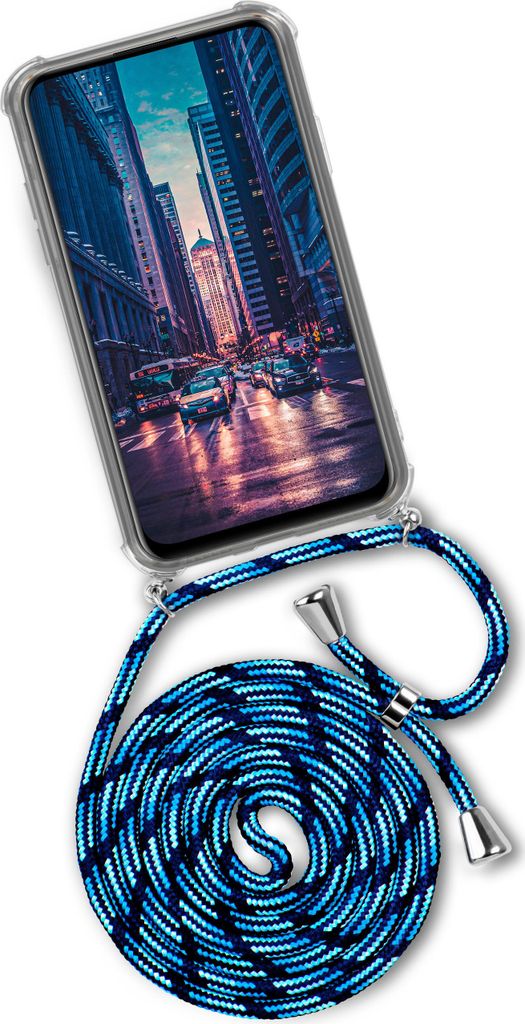 TWIST-Case + TWIST-Cord für Huawei P40 Lite, Farbe:City Dip (Silber)