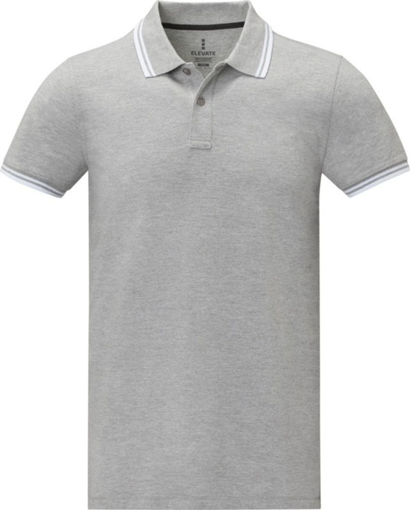 Elevate - "Amarago" Poloshirt für Herren kurzärmlig PF3837 (M) (Grau meliert)