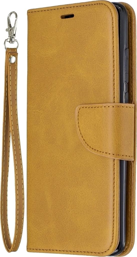 Mobigear Excellent Xiaomi Redmi Note 8 Pro Hülle Klapphülle Geldbörse - Cognac