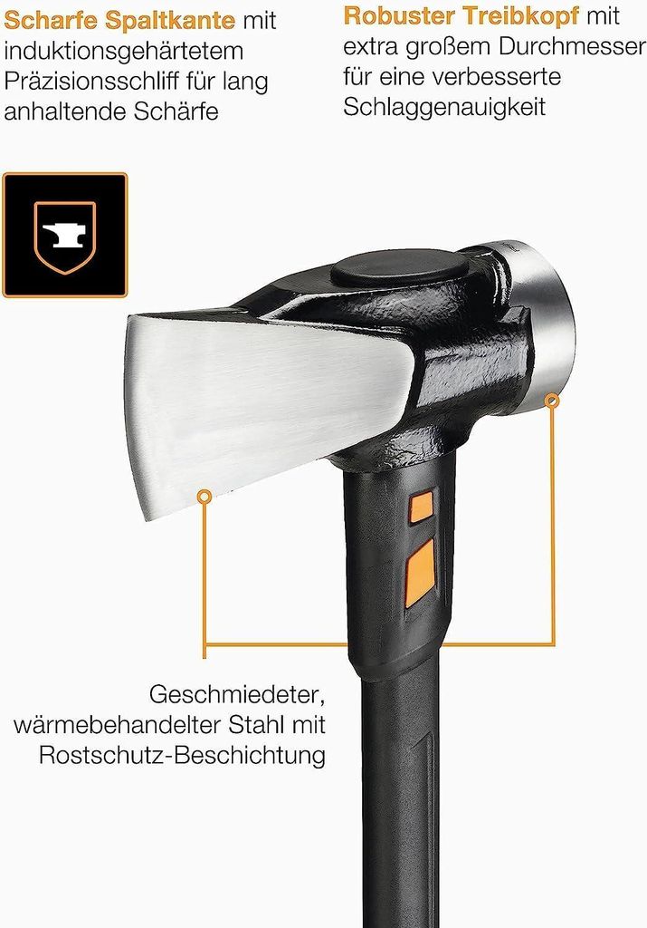 fiskars spaltaxt xxl länge 92 cm mit anti-vibrations system Fiskars Spalthammer XXL Äxte & Beile