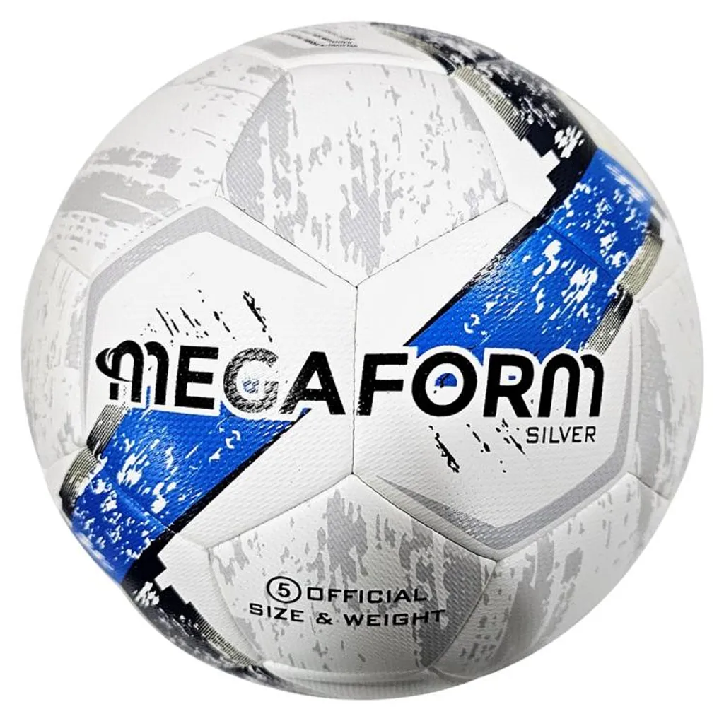 Ballon de football indéformable Megaform Silver contre l'usure