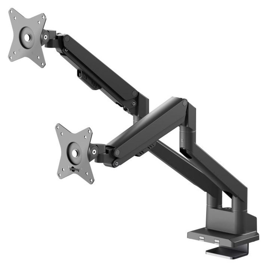 Goobay 70814 Pro supporto per doppio monitor con molla a Immagine del prodotto 