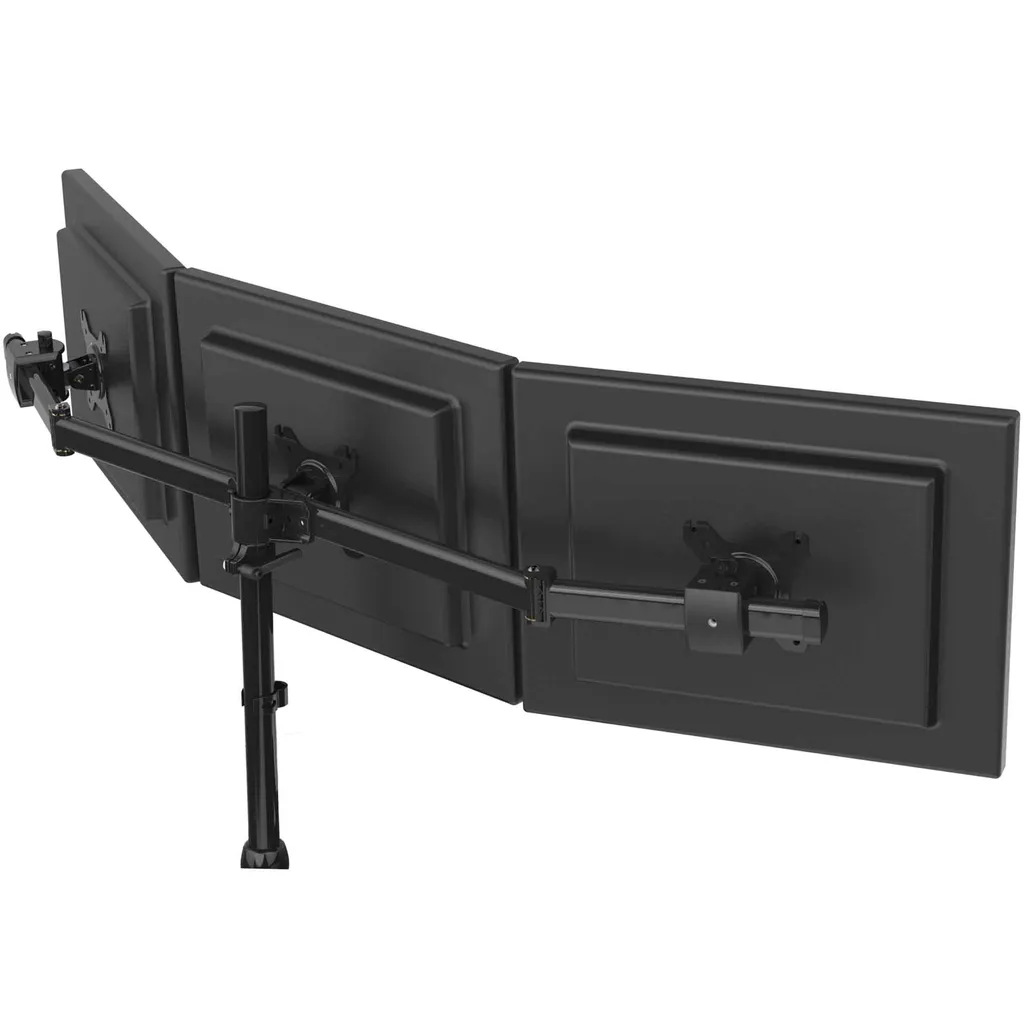 Libérez votre Bureau avec le Support Triple Écran HFTEK HF330C Ajustable