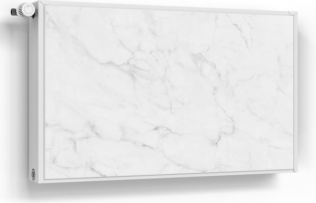 DEQORI Magnetmatte Heizung beschreibbar 100x60 cm 'Marmorplatte im Detail' Magnetfolie