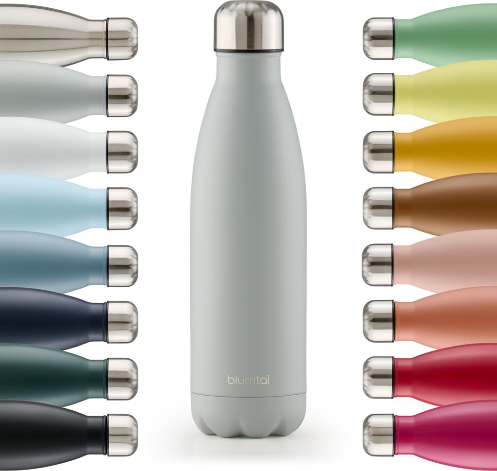 Blumtal Gourde en inox isolée Thermos 500 ml - Gris foncé - Image du produit 