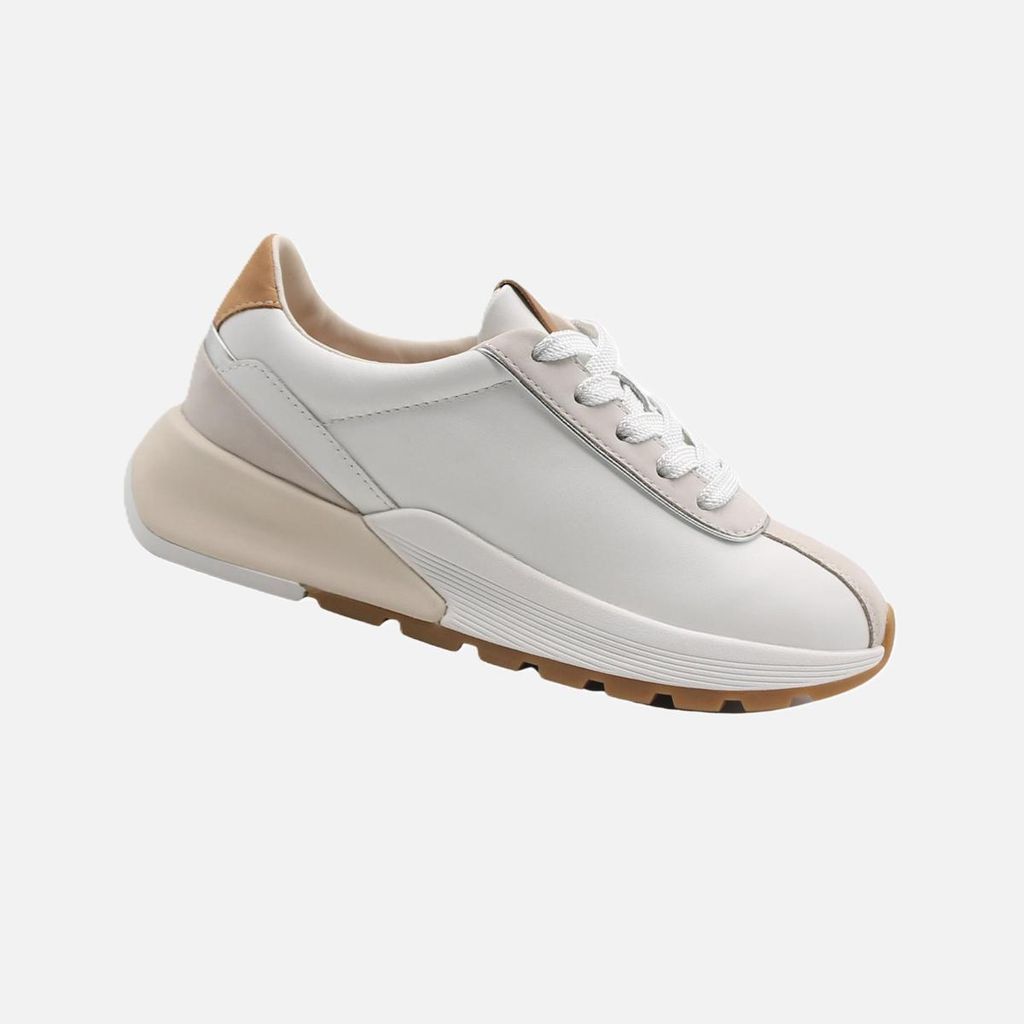 Geox Cremefarbene Damen-Sneaker Metropoli 39