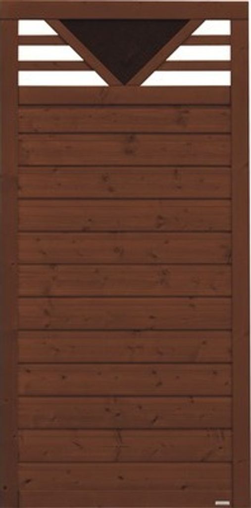 Zaun Teilelement Konsta Andria 90 x 180 cm braun