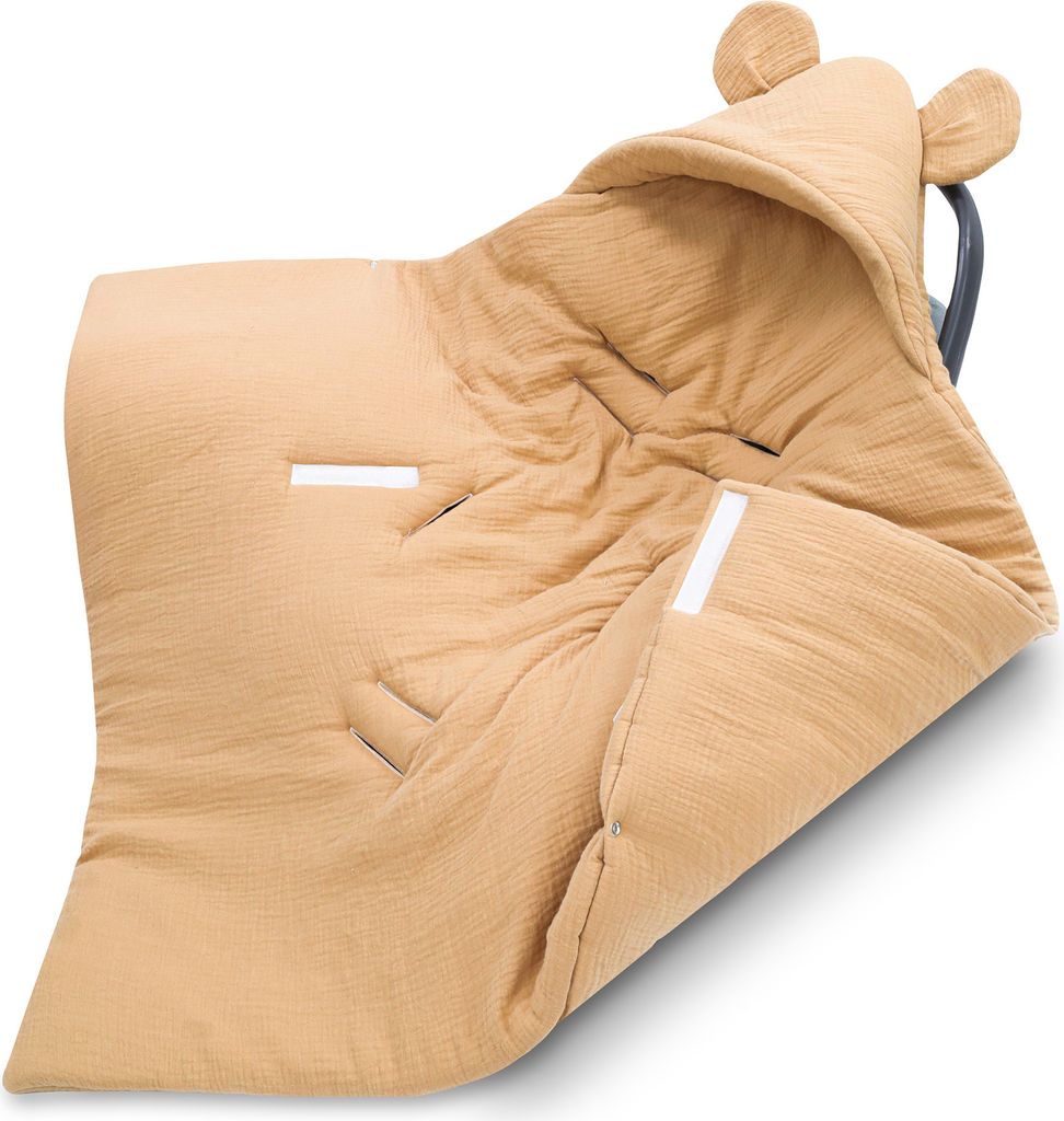 Einschlagdecke Musselin babyschale kinderwagen- 90 x 90 cm babydecke für Kinderautositz universal winter Baby Decke für Buggy Autositz und Kinder...