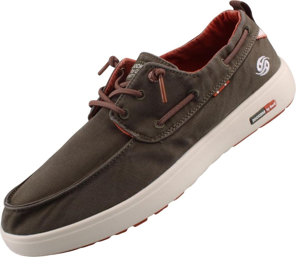 Dockers by Gerli Sneaker Herren Sneaker oliv Basics, Streetwear Textil EU41