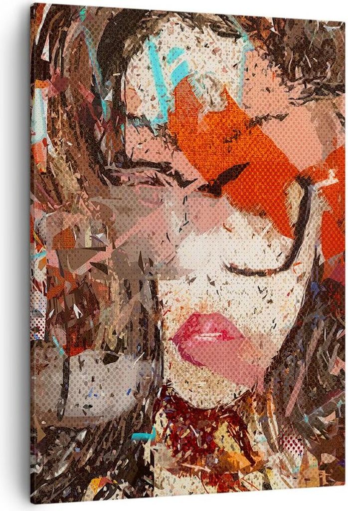 Bild auf Leinwand - Leinwandbild - Einteilig - Abstraktion modern - 50x70cm - Wand Bild - Wanddeko - Wandbilder - Leinwanddruck - Wanddekoration - ...