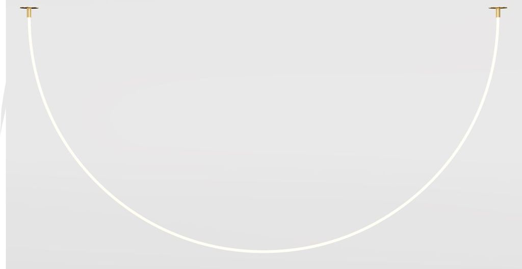 LED Pendelleuchte Aluminium in Gold Weiß 3000 K warmweißes Licht 2200 lm Modern Hängeleuchte