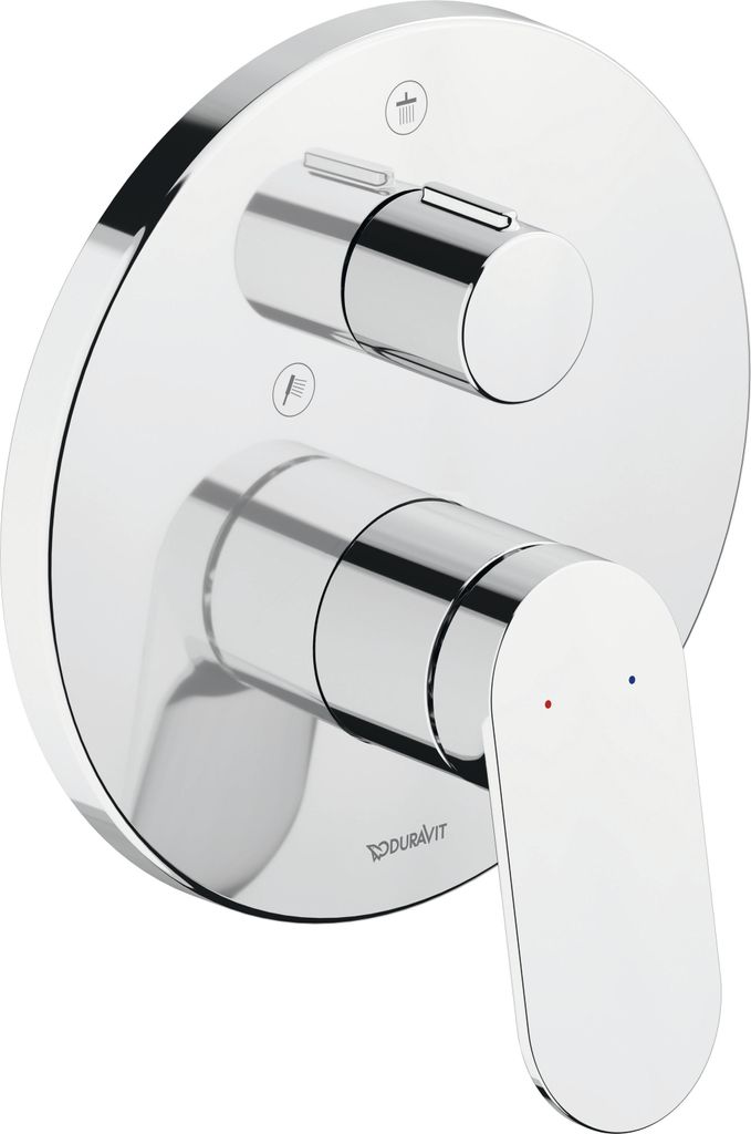 Duravit Wave Einhebel-Brausemischer Unterputz, 2 Verbraucher, WA4210012010