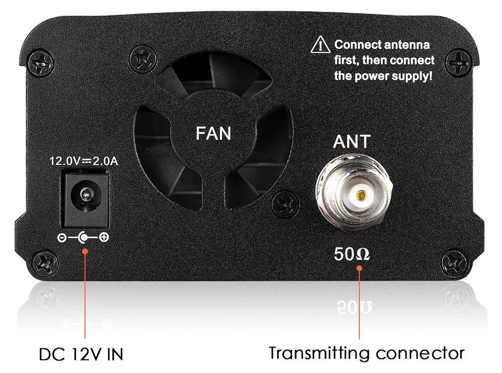 Transmetteur Radio FM Professionnel 7W avec Antenne et Sortie Audio - 3