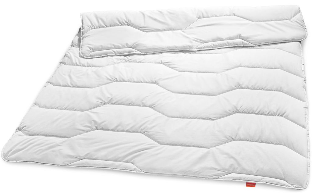 sleepling 193762 Couette Basic 300 leichte Sommerbettdecke | 140 x 200 cm, weiß | Bezug aus Bio Baumwolle | Füllung aus recycelten Plastikflaschen