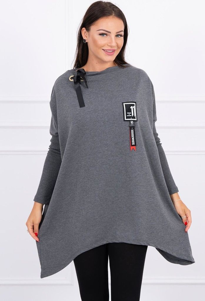 Kesi Langes Sweatshirt für Damen Ganiegau graphit Universal