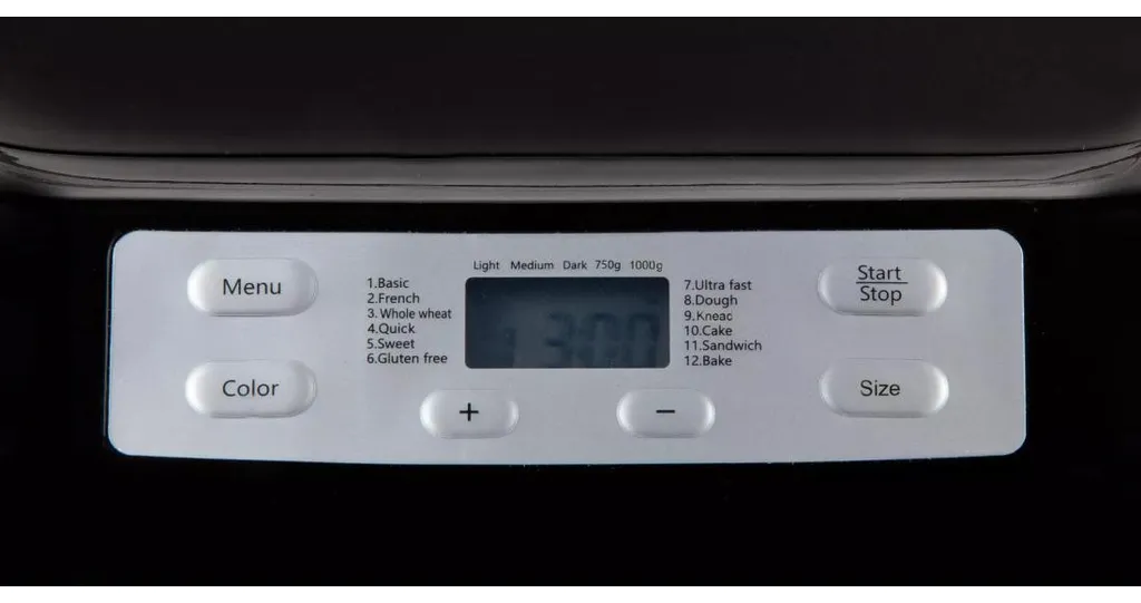 Machine à pain programmable Domo noire 12h de timer et 12 programmes