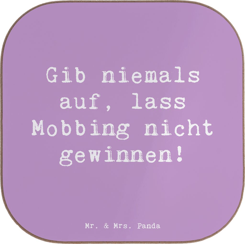 Mr. & Mrs. Panda Untersetzer für Gläser Spruch Mobbing Produktbild 