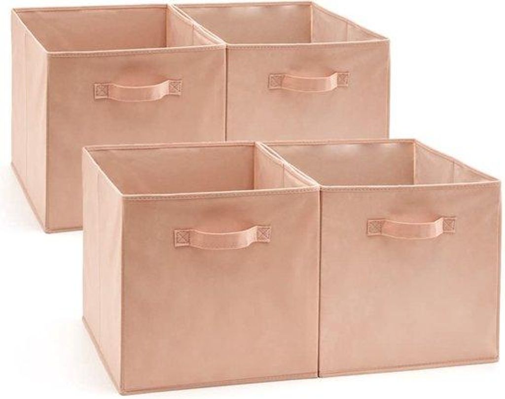 Kleine Aufbewahrungsbox aus Polypropylen, faltbar, leicht, mit Griffen, für 33x33 cm Regale
