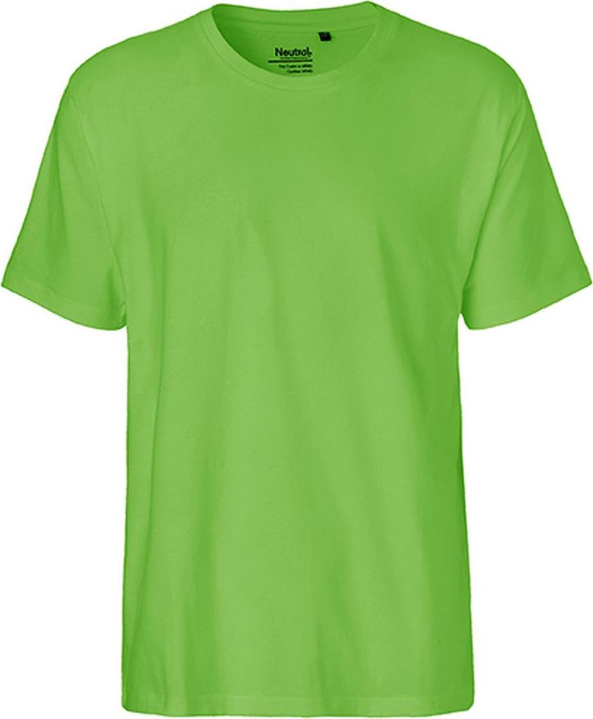 Neutral O60001 | Herren Classic T-Shirt / 100% Fairtrade Baumwolle - Farbe: Lime - Größe: M