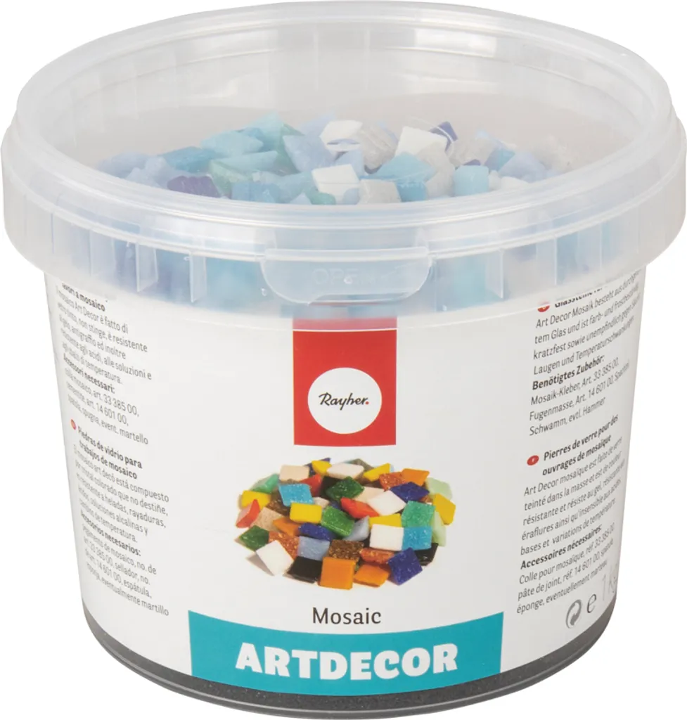 Pierres de Mosaïque Bleues Format Économique 1 kg - Environ 1300 Pièces
