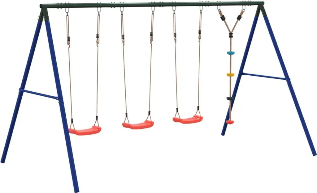 vidaXL Ensemble de balançoires avec sièges et balançoire à grimper