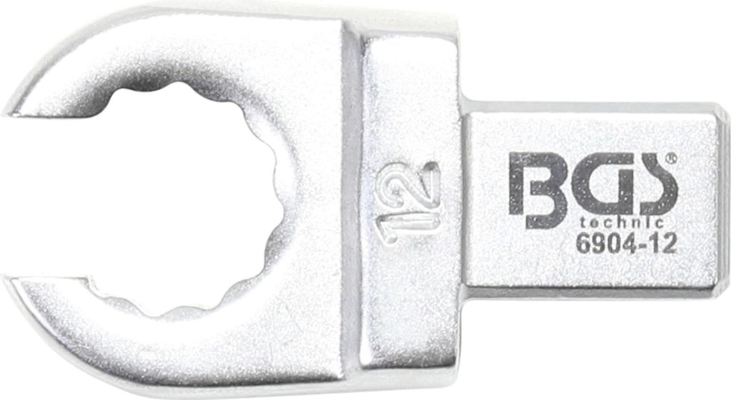 BGS 6904-12 Einsteck-Ringschlüssel, offen, 12 mm Aufnahme 9 x 12 mm