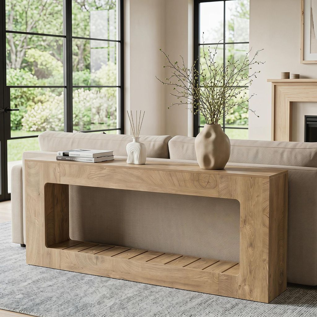 Tribesigns, consolle, 200 cm, stile rustico, ideale per Immagine del prodotto 