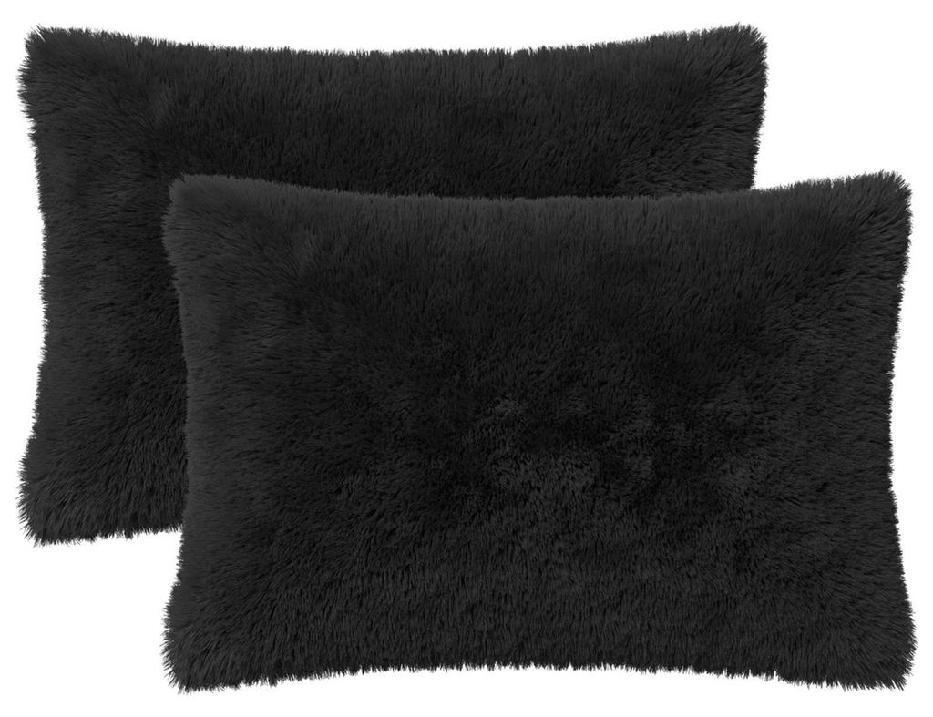vidaXL Kissenbezug 2 pcs HEERLEN Schwarz 50 x 75 cm PV Produktbild 