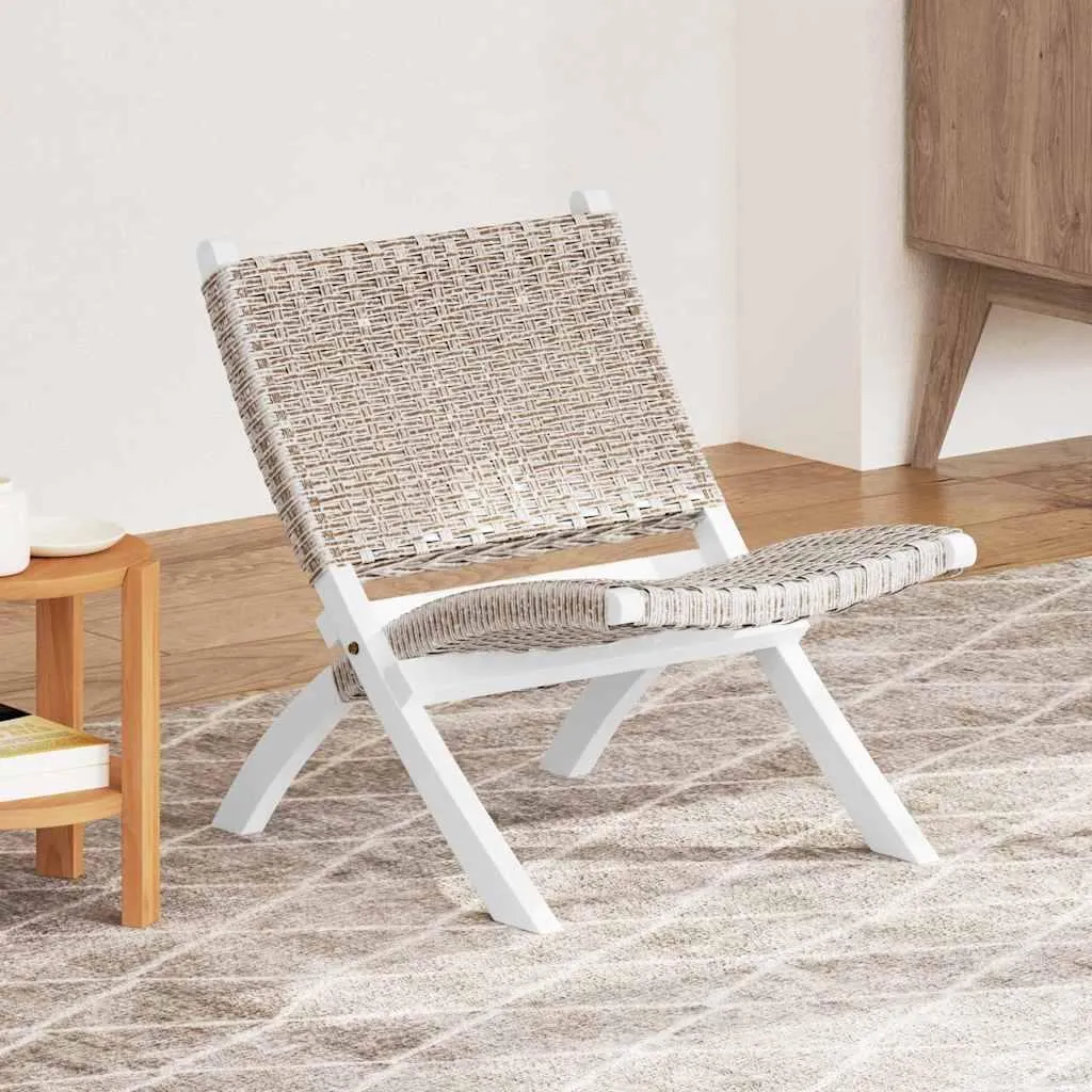 Guida Arredo: Poltrona Rattan Kubu Bianco e Mogano | Relax Elegante