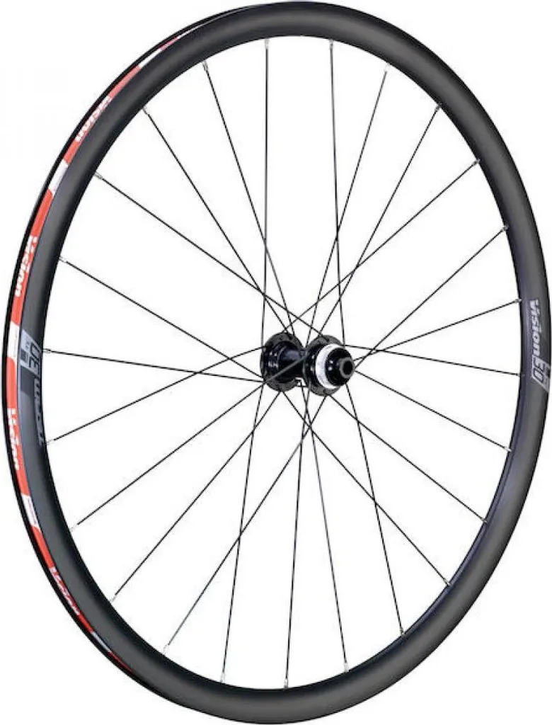 Paire de Roues Vélo Route Vision Team 30 TC Disc 700c Noires Polyvalentes