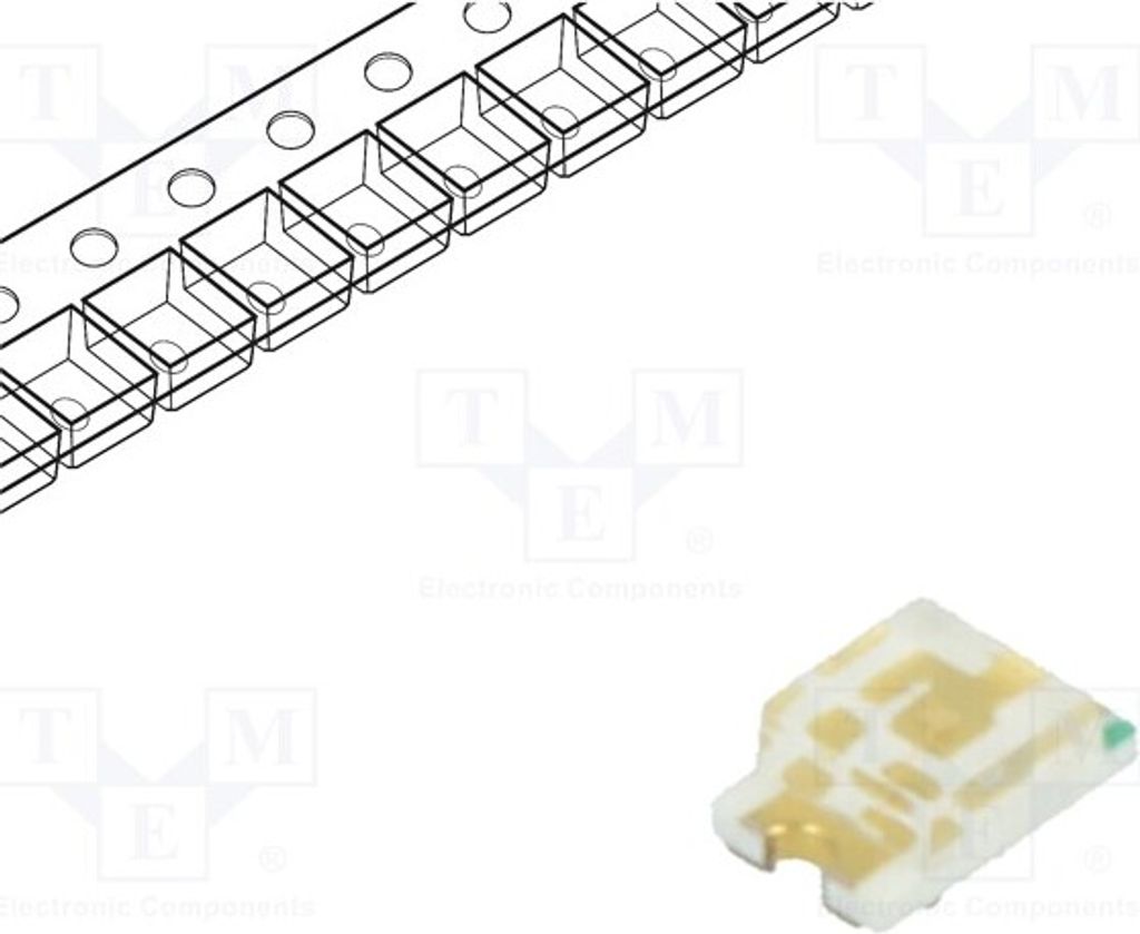 10x LED 0805 2,8÷3,5V 2x1,25x0,7mm blau 140° SMD 90÷200mcd 20mA RF-BNB170TS-CE LED