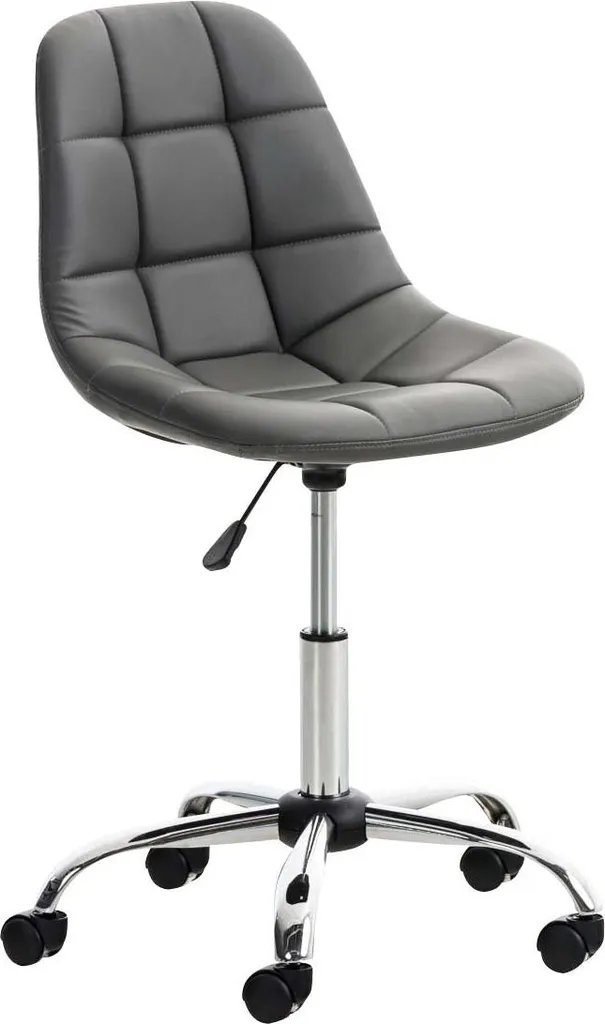 Chaise de bureau Emil similicuir pour télétravail - Siège ergonomique