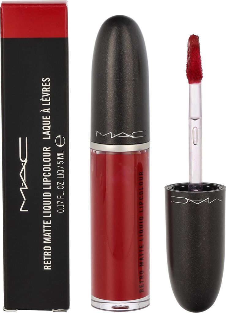 MAC Retro Matte Liquid lipstick, kleur: Rood, naam: Dance Productafbeelding 