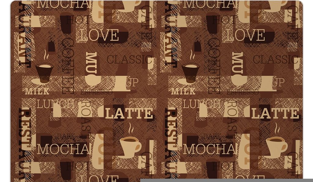 Küchenmatte 150x225 cm Vinylmatte Bodenmatte Dekoration - Kaffee Mokka Liebe