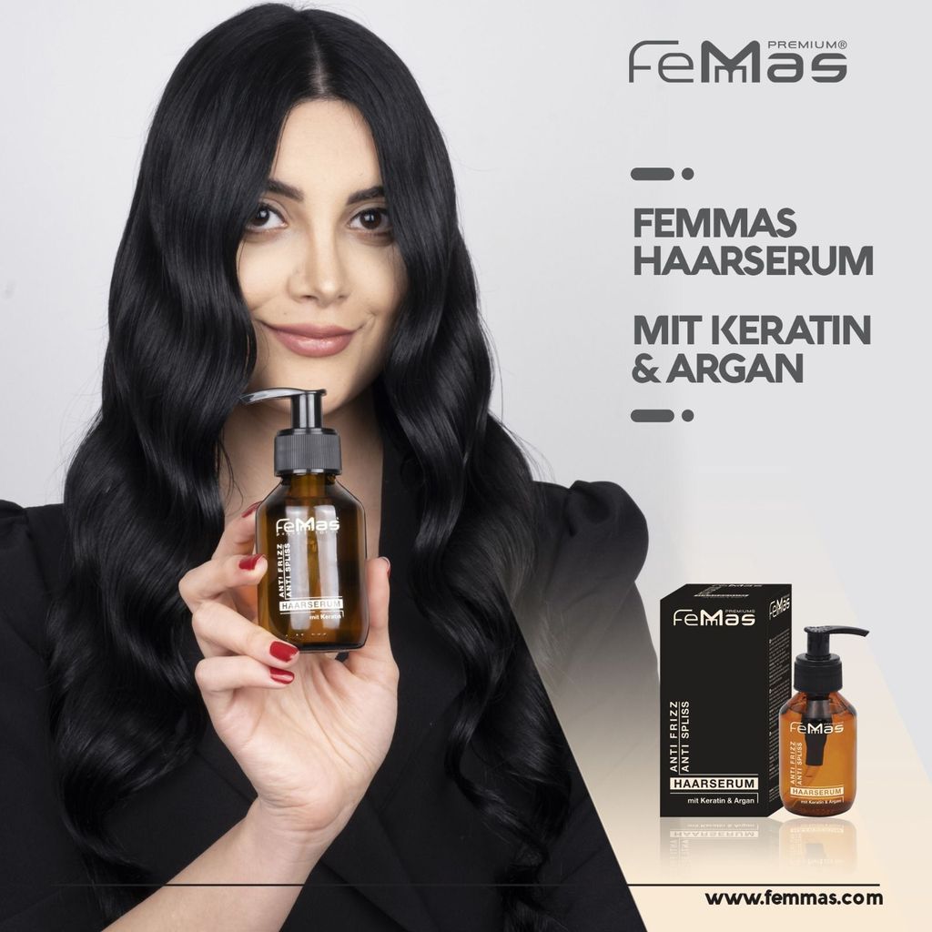FemMas Haarserum  Anti Spliss mit Keratin & Argan 100ml Produktbild 10