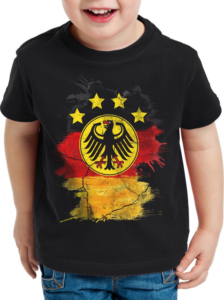 style3 Deutschland Wappen WM 2026 Kinder T-Shirt Fußball Weltmeisterschaft Fan-Outfit Bundesadler WM
