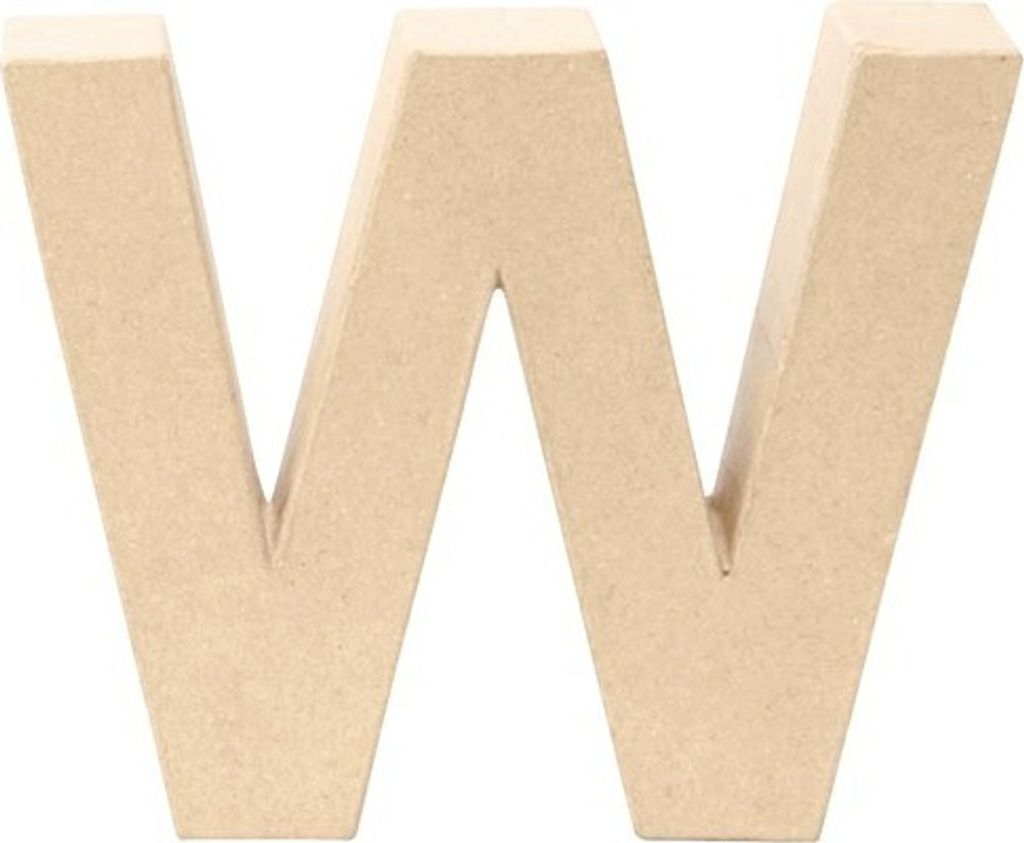 Glorex Papp-Buchstabe W 17,5 x 5,5 cm Produktbild 