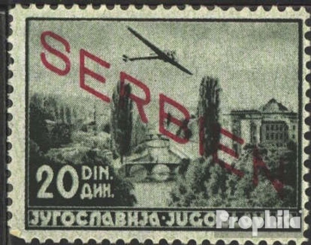 Briefmarken Serbien (Dt.Bes.2.WK.) 1941 Mi 22 postfrisch Aufdruckausgabe