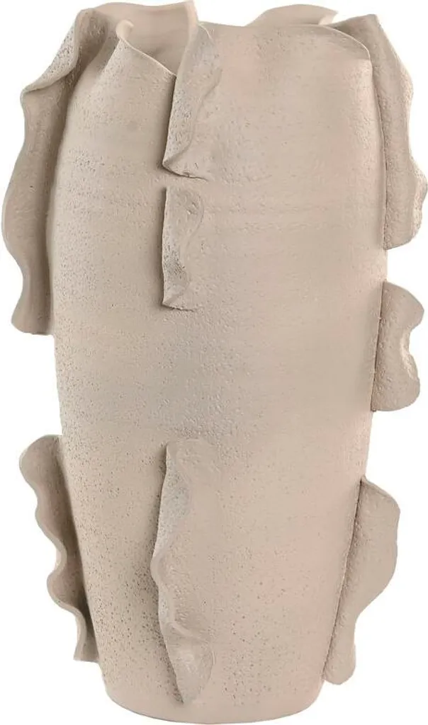 Vase Blanc ESPRIT en Céramique Artisanale Style Moderne pour Salon