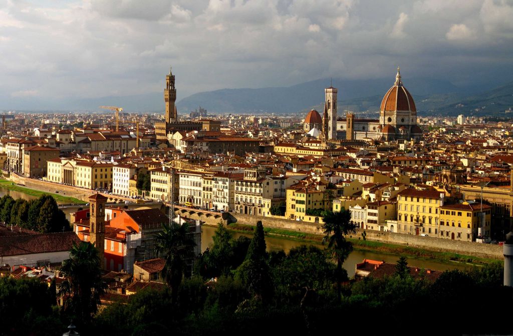 hansepuzzle 41635 - Florenz Puzzle, 500 Teile, Orte, 46,0 x 30,0cm mit hochwertiger Aufbewahrung, Kartonbox und wiederverschließbarem Beutel