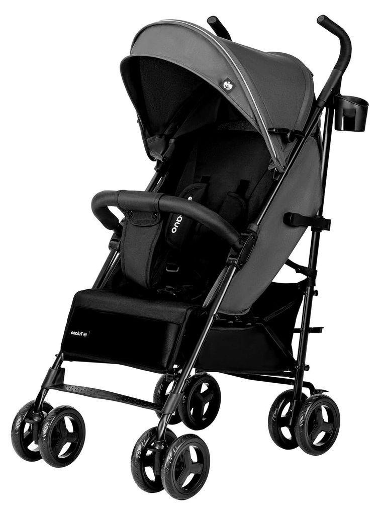 Davos 35 Kinderwagen Buggy bis 22 kg - Leicht und kompakt klappbar - Verstellbare Rückenlehne mit Liegefunktion - XXL Verdeck - Gefederte Polyuret...