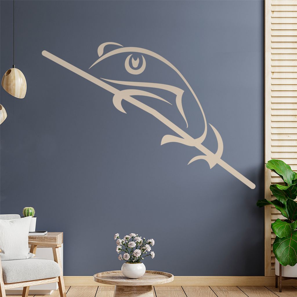 Frosch Linien Wandtattoo in 6 Größen - Wandaufkleber Wall Sticker - Dekoration, Küche, Wohnzimmer, Schlafzimmer, Badezimmer