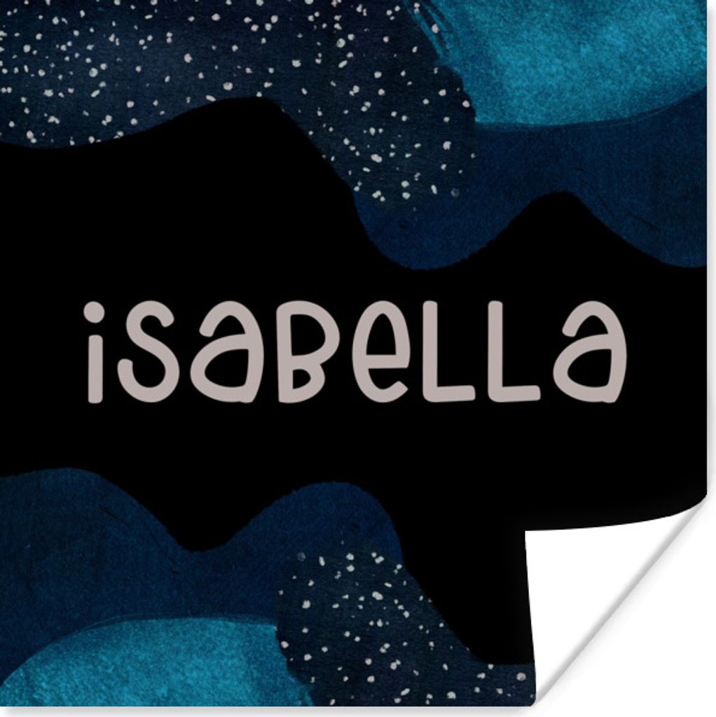 MuchoWow Poster Isabella - Pastell - Mädchen 75x75 cm - Wand Dekoration