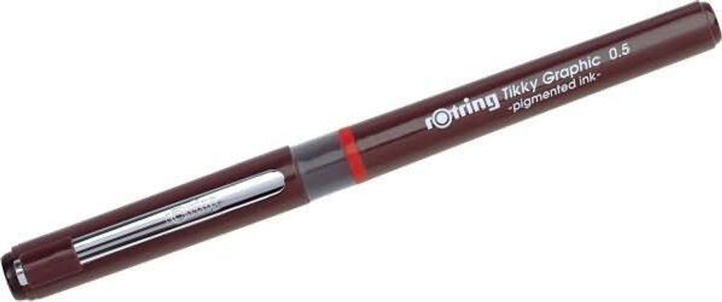 ROTRING Feinfaserschreiber Tikky Graphic 0,5mm Schwarz 1 Obrázok produktu 